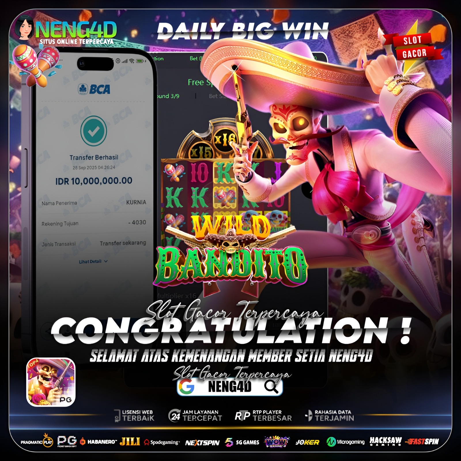 CUAN BARENG NENG4D DI WILD BANDITO