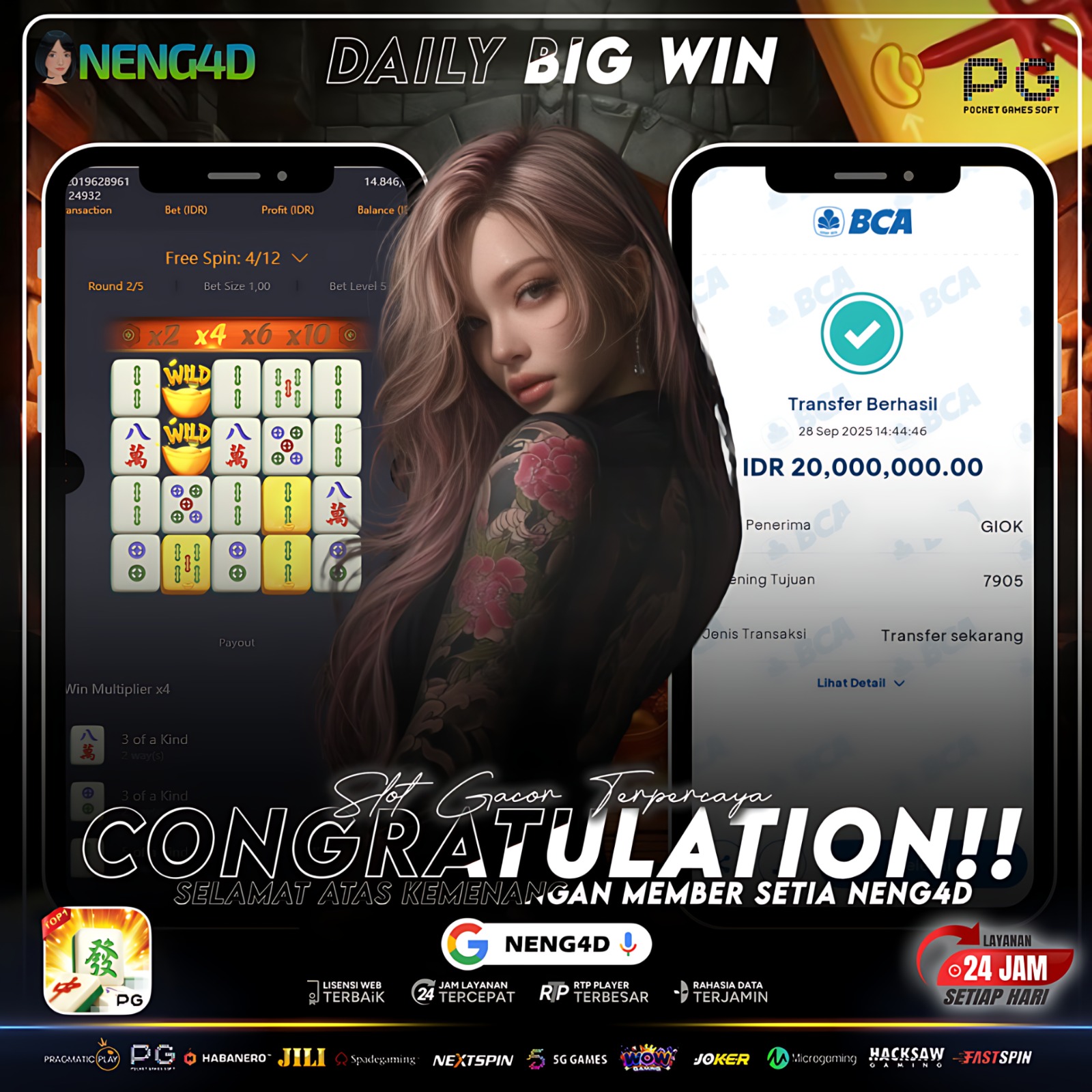 PG SOFT - JACKP0T MAHJONG WAYS 1 Rp.20.000.000