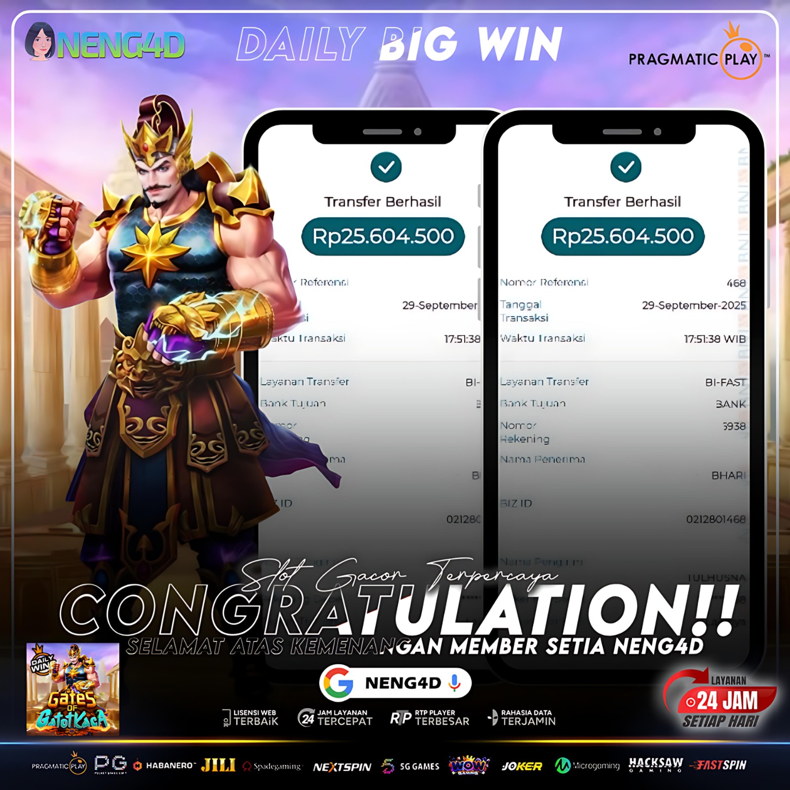 PRAGMATIC PLAY - Hoki Besar di Gates of Gatot Kaca! Rp34.500.000