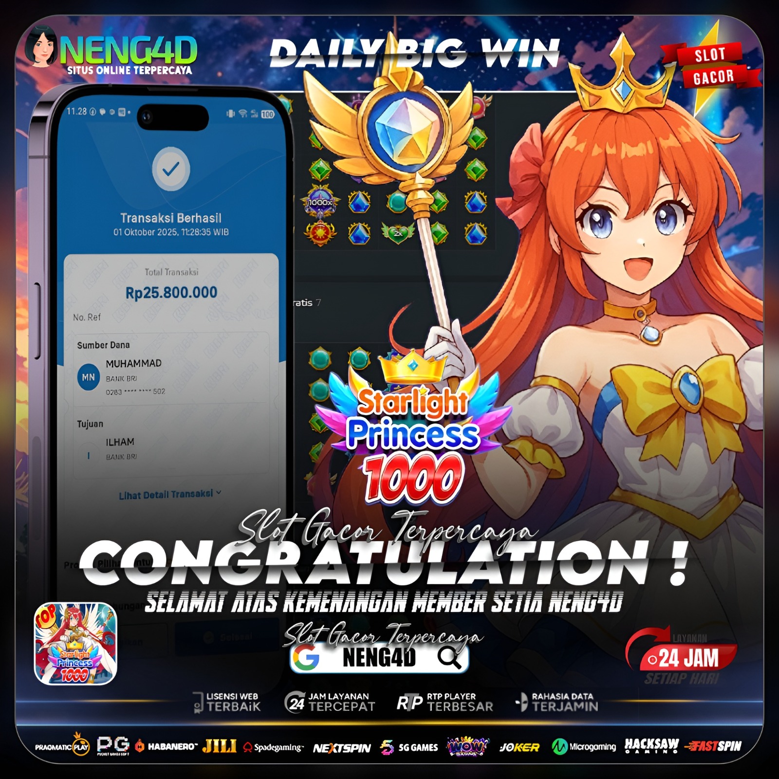 BOOM X1000 STARRLIGHT PRINCESS PECAH