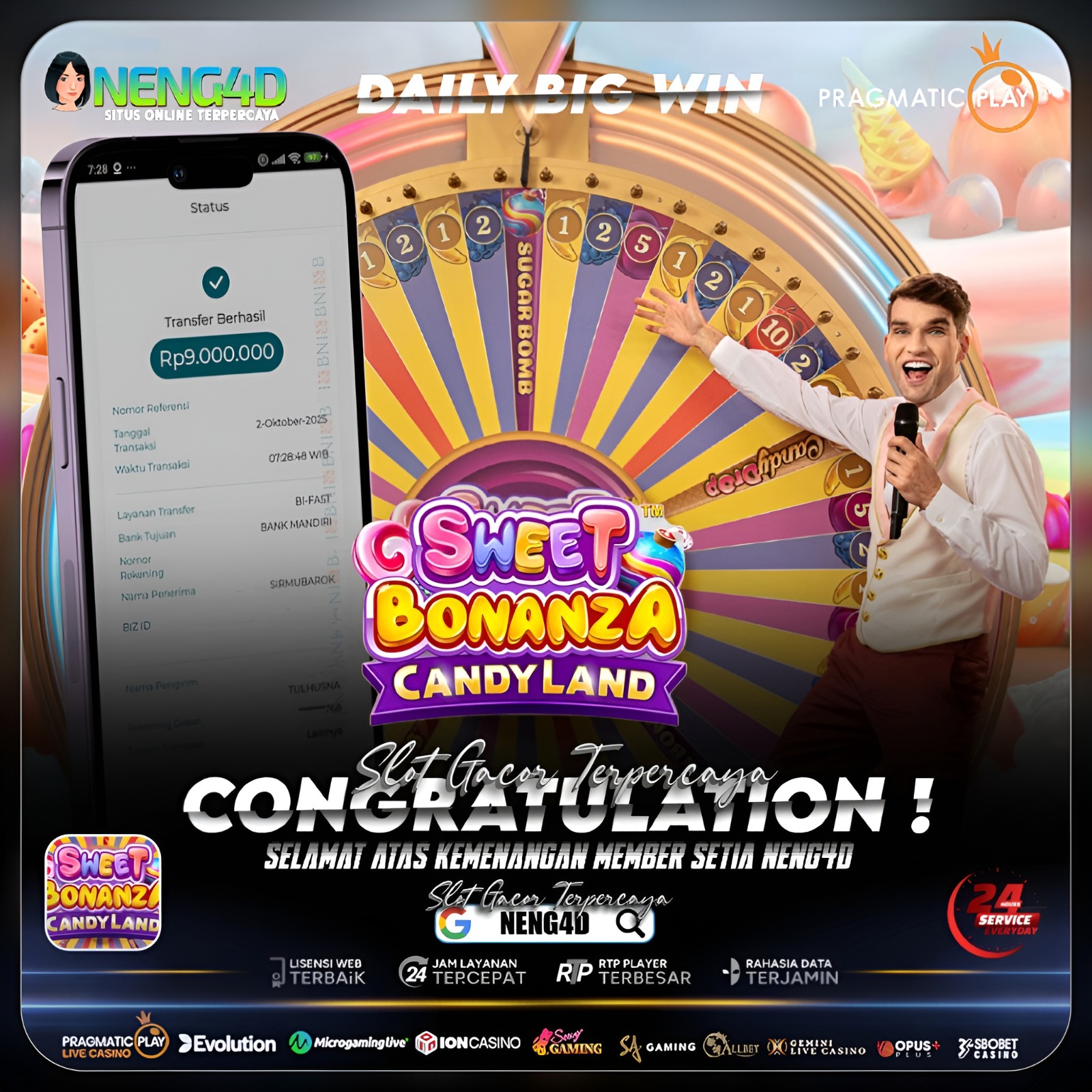 KEMENANGAN MANIS MEMBER SETIA NENG4D