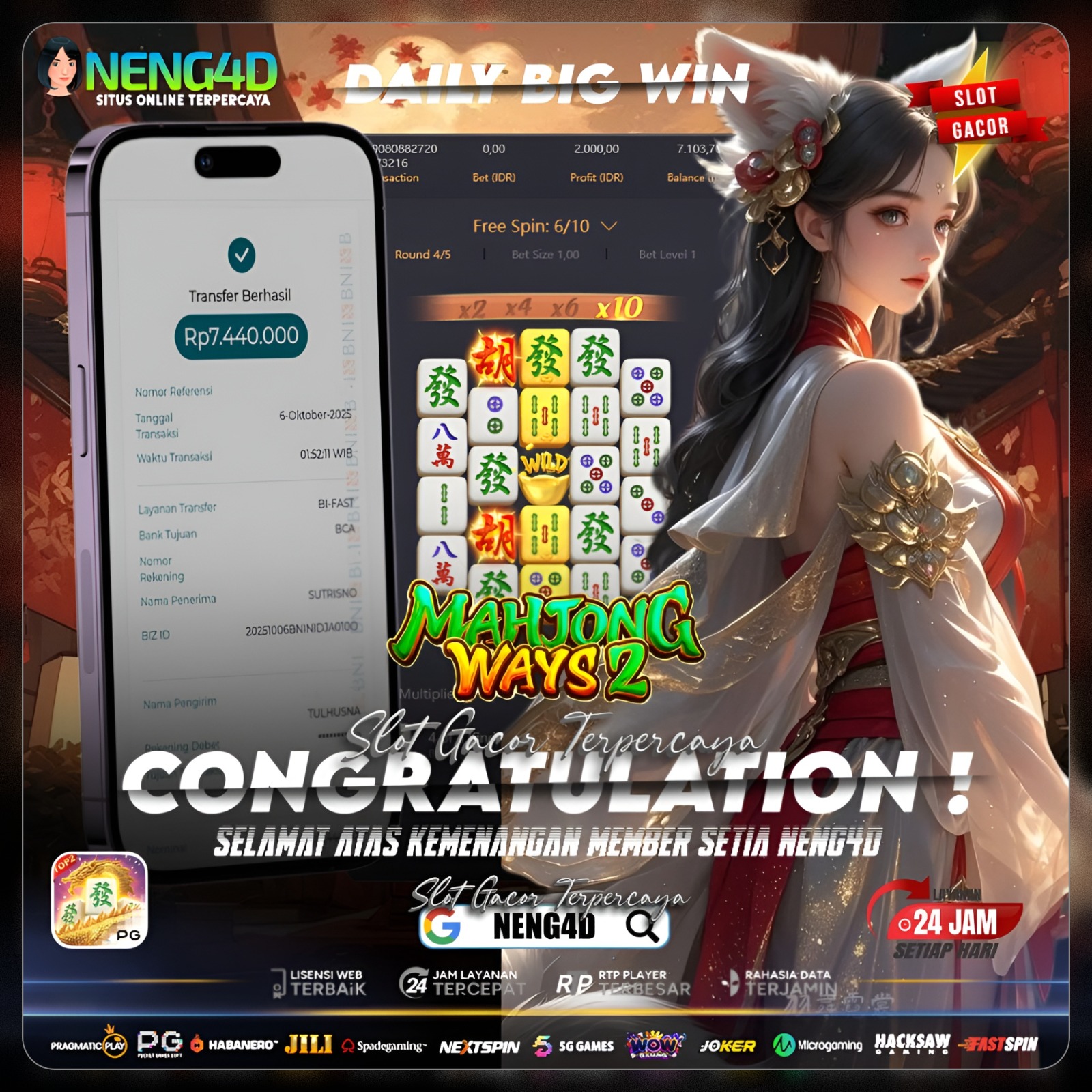 KEMENANGAN BESAR DI MAHJONG WAYS 2 NENG4D