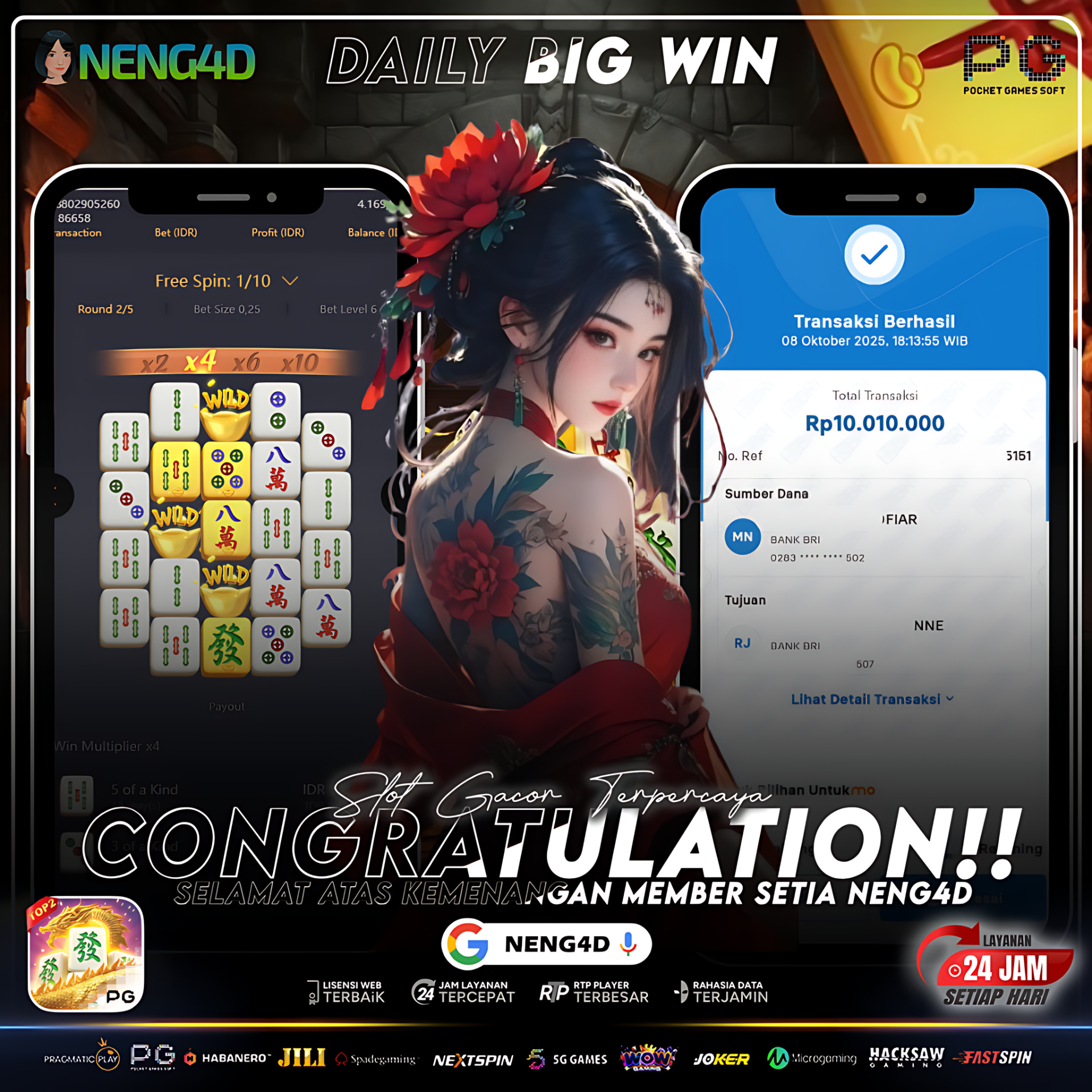 LAGI LAGI KEMENANGAN BESAR DI MAHJONG WAYS 2 NENG4D
