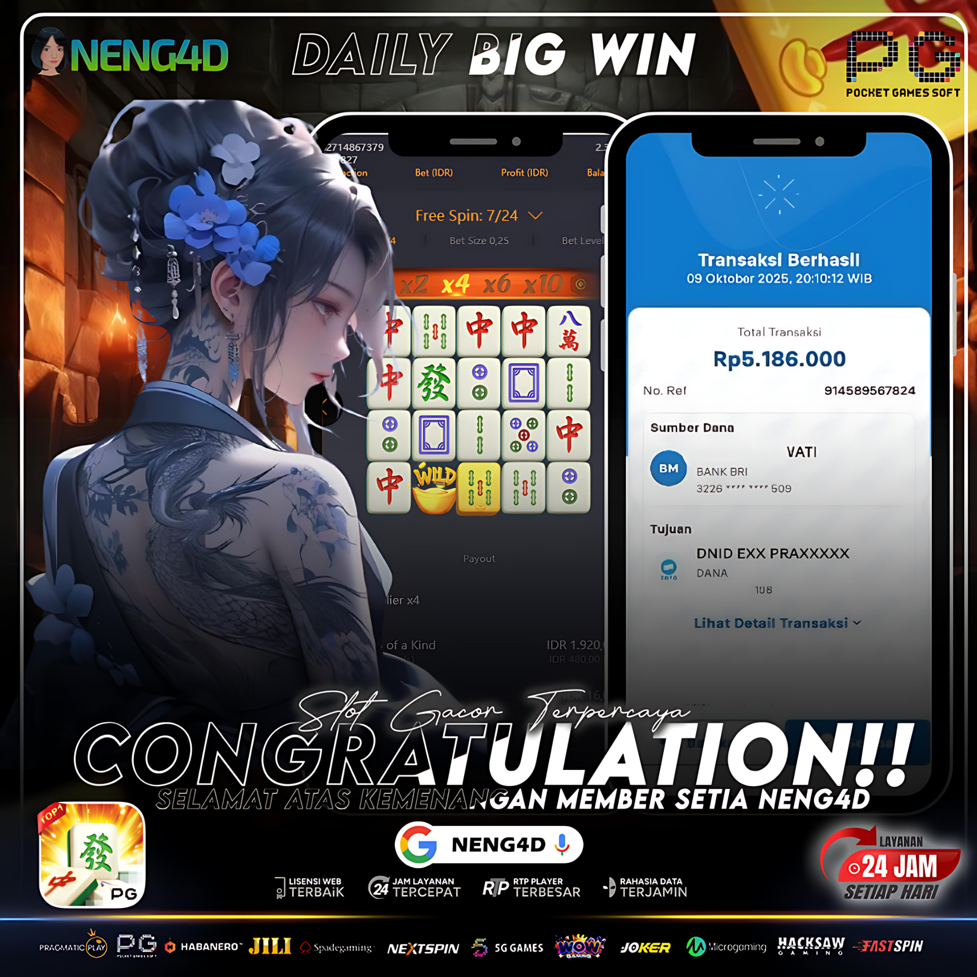 SELAMAT KEPADA MEMBER SETIA NENG4D!