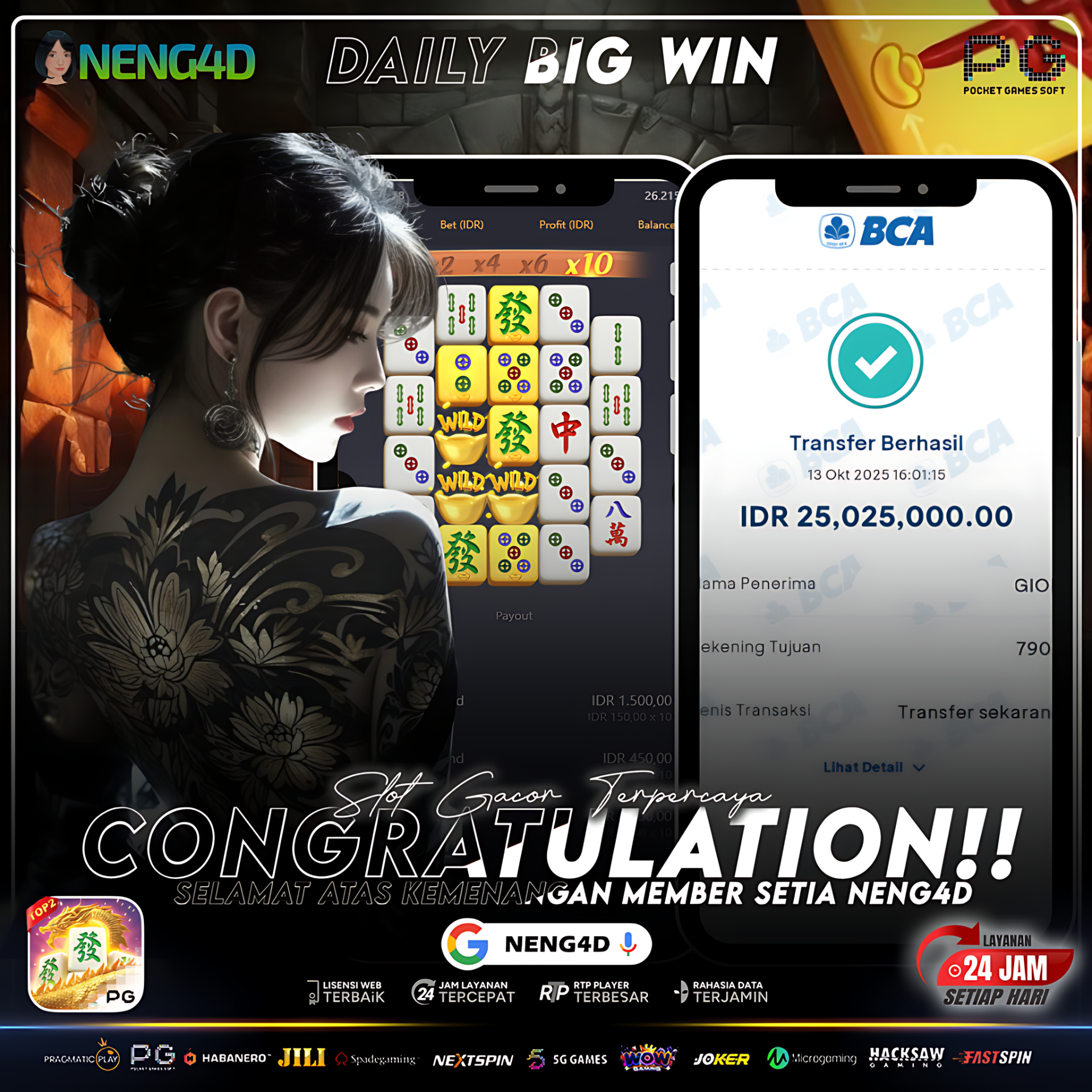 Ledakan Hoki Dahsyat! Mahjong Ways 2 Hadirkan Jackpot 25 Juta untuk Member Setia NENG4D