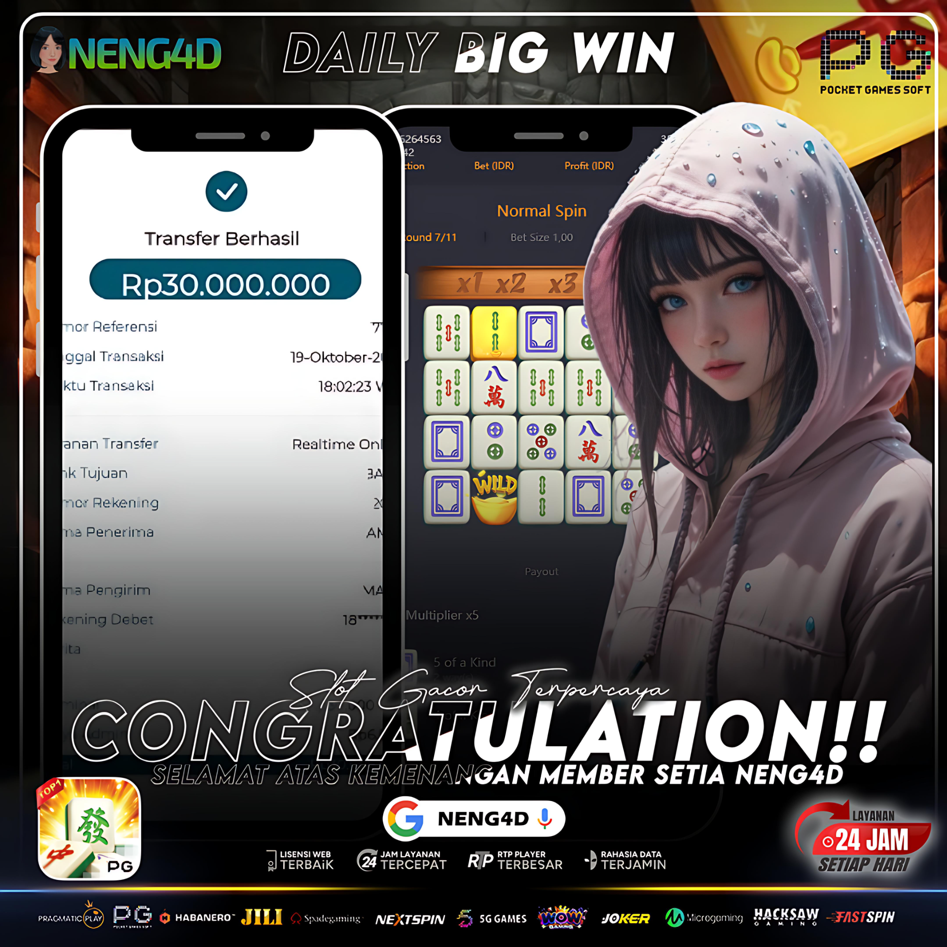 Kemenangan Besar 30 Juta Member Setia NENG4D di Permainan Mahjong Ways