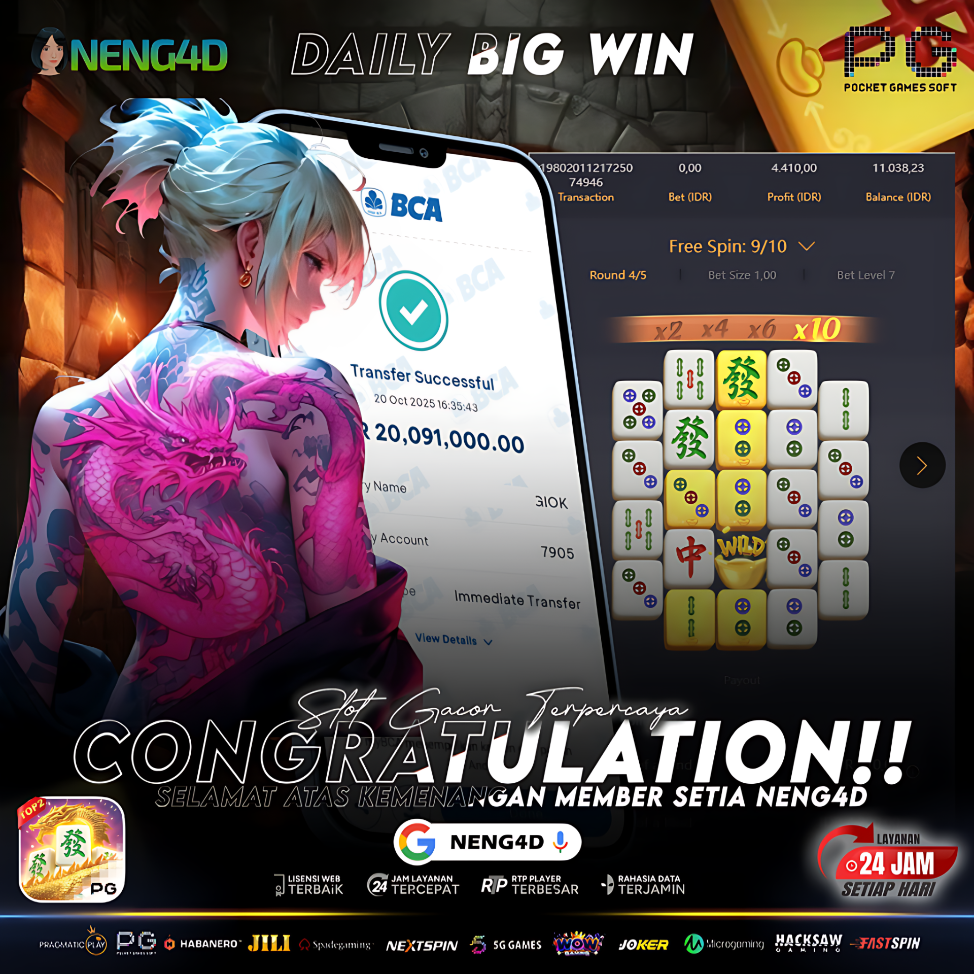 KEMENANGAN FANTASTIS DI MAHJONG WAYS 2 PG SOFT BARENG NENG4D