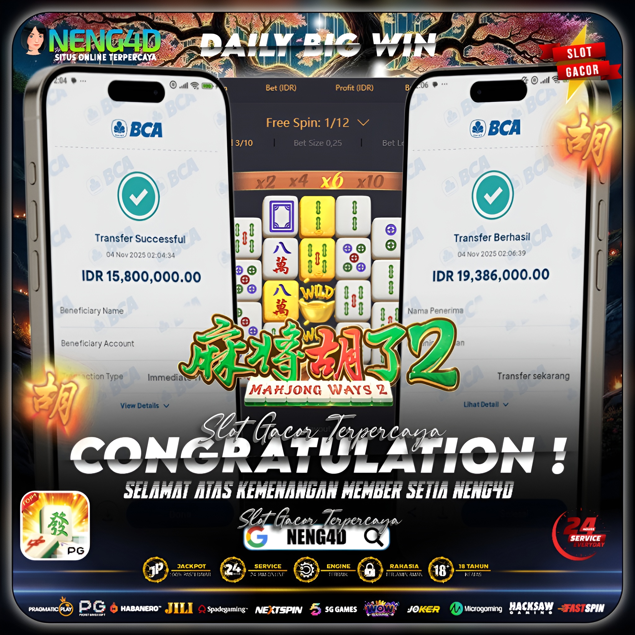 MEMBER SETIA NENG4D MENANG 35 JUTA DI MAHJONG WAYS 2 PG SOFT