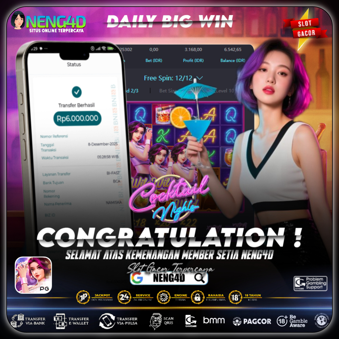 Kemenangan 6 Juta di Cocktail Nights