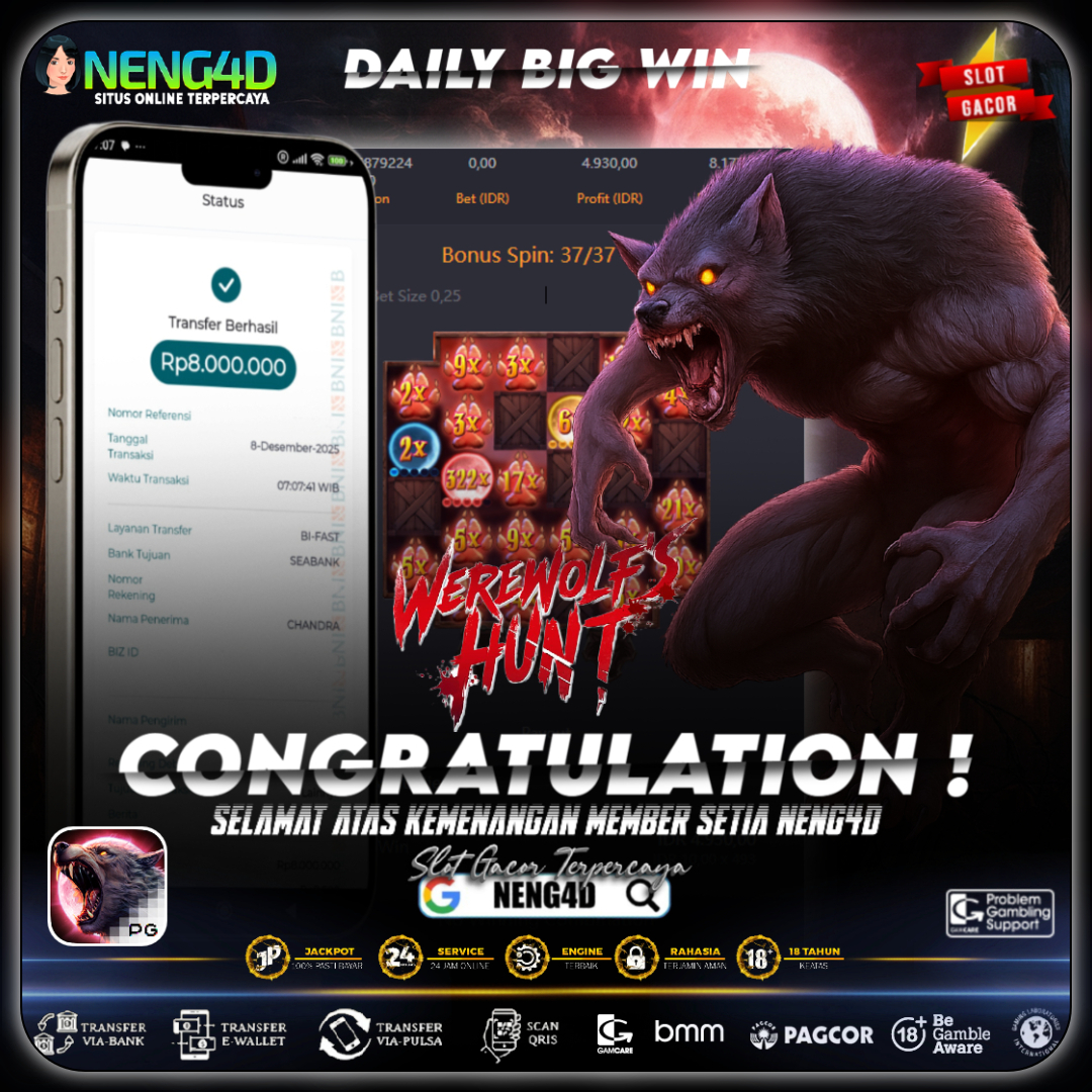 Kemenangan 8 Juta di Werewolf’s Hunt