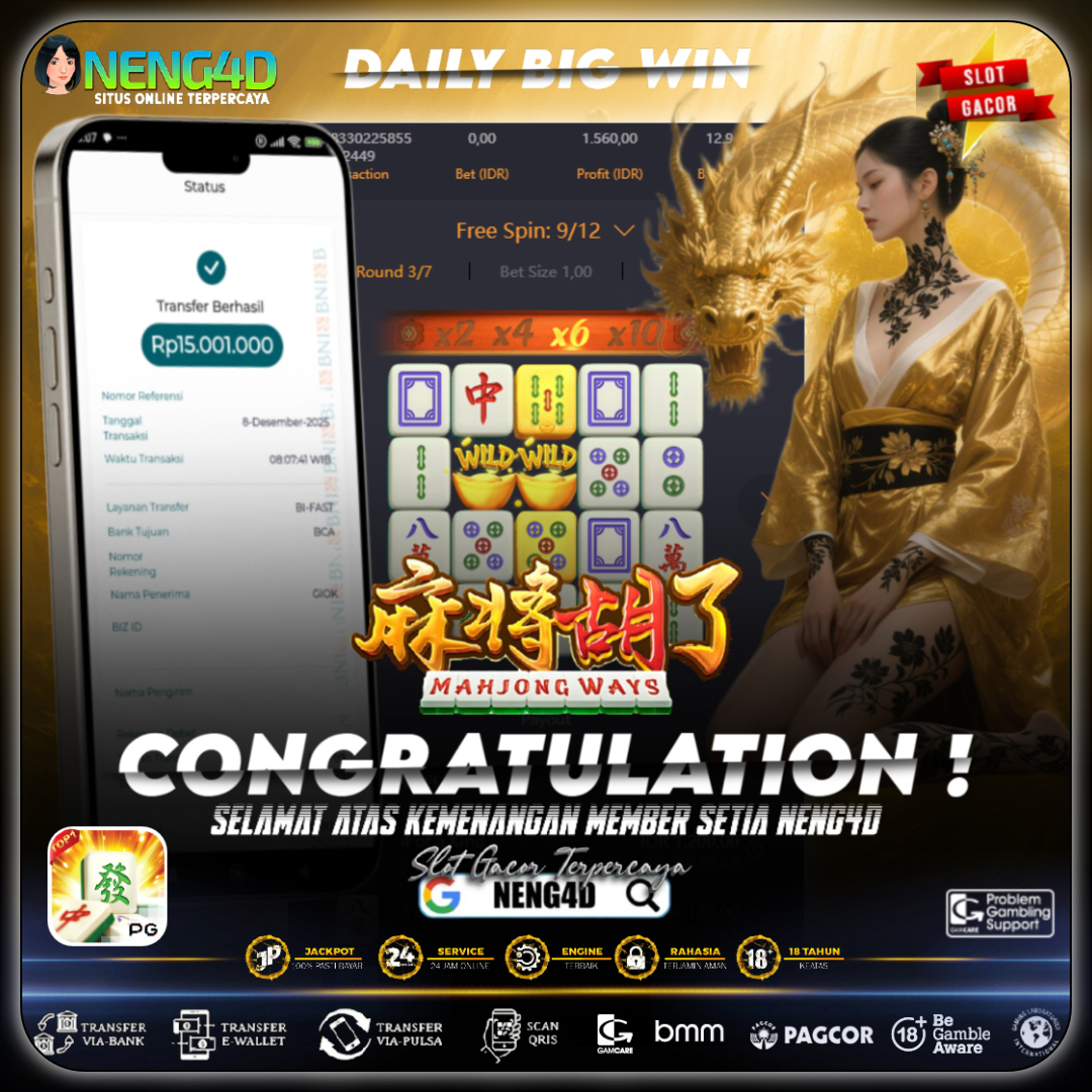Kemenangan 15 Juta di Mahjong Ways
