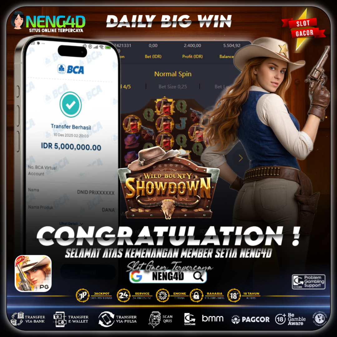 Kemenangan 5 Juta di Wild Bounty Showdown