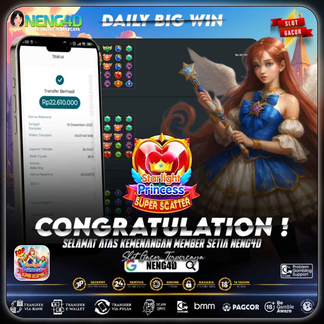 Kemenangan 22 Juta di Starlight Princess Super Scatter