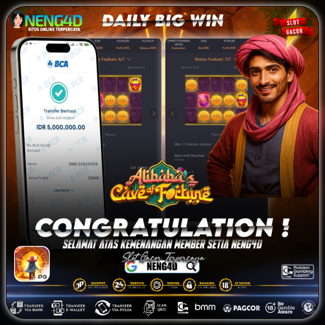 Kemenangan 5 Juta di Alibaba’s Cave of Fortune