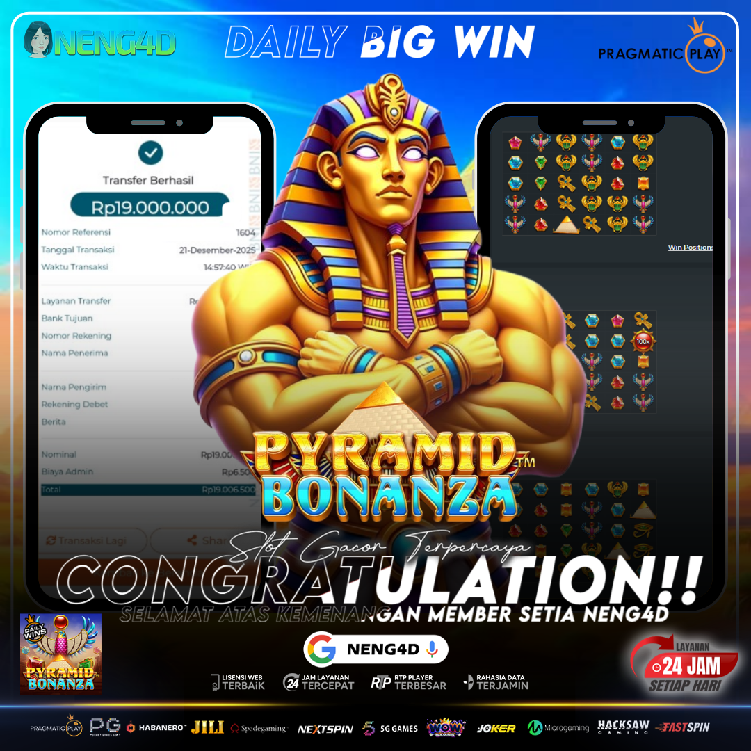 KEMENANGAN EMAS PYRAMID BONANZA 19JT