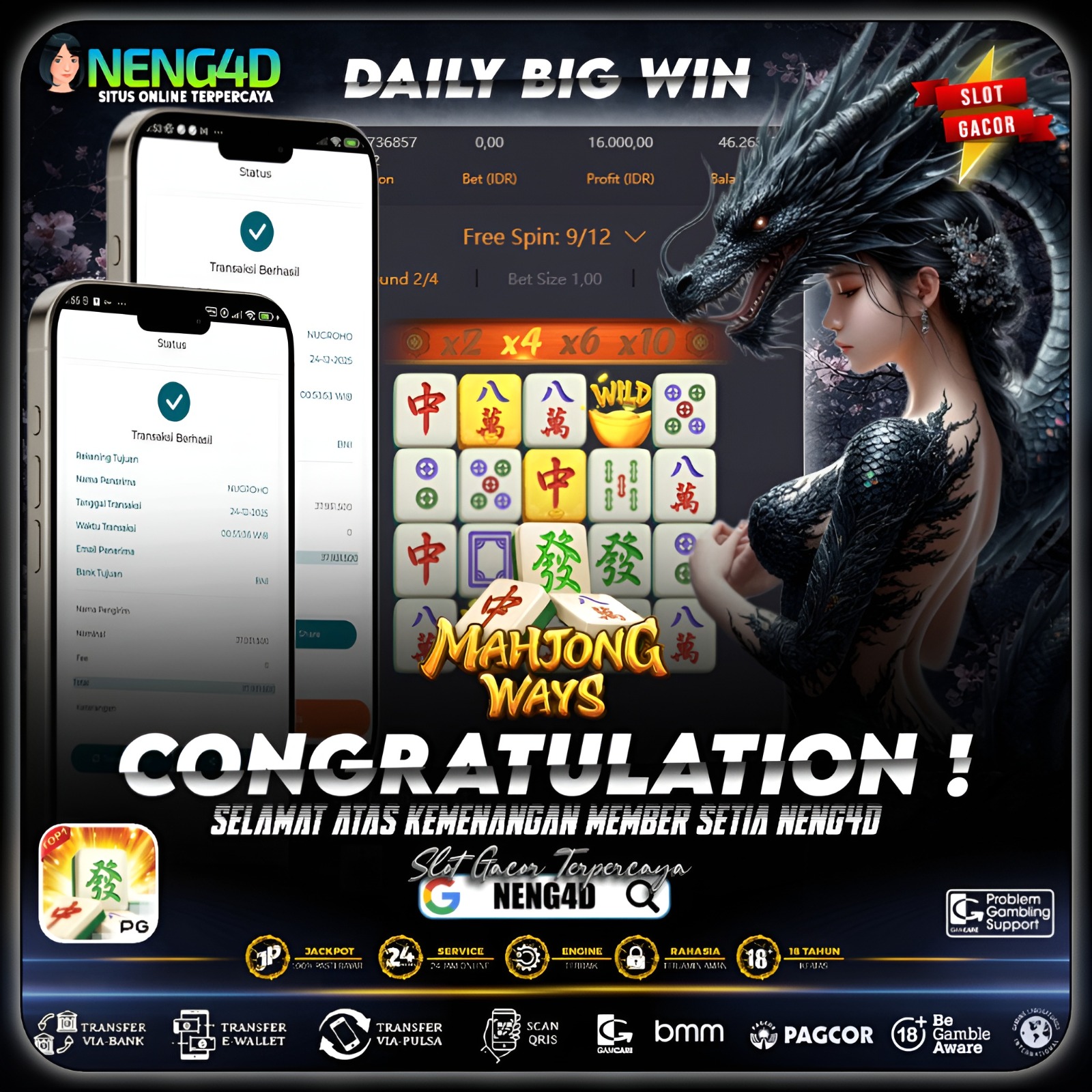 Kemenangan 75 Juta di Permainan Mahjong Ways Provider PG Soft