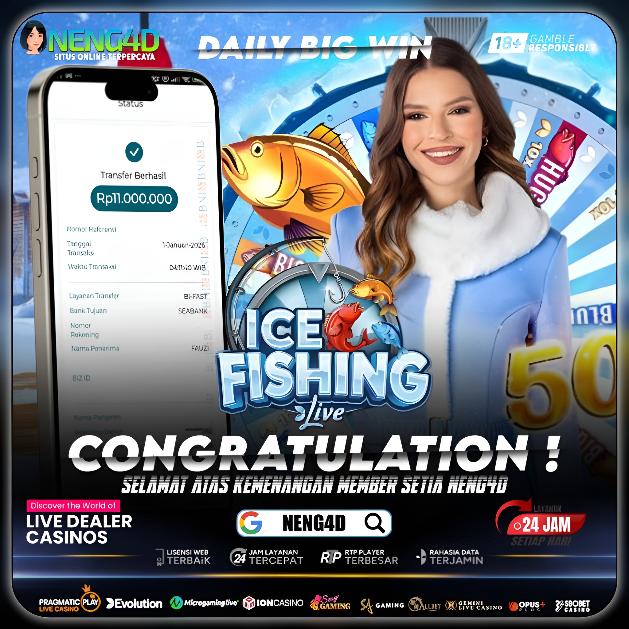 TANGKAPAN EMAS DIDAPAT, MENANG 11 JUTA DI LIVE GAMES ICE FISHING EVOLUTION