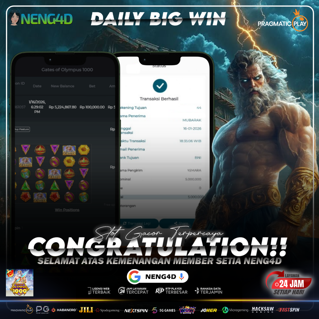 JP 5 JUTA SPAM  BUYSPIN DI GATES OLYMPUS 1000 NENG4D GACOR