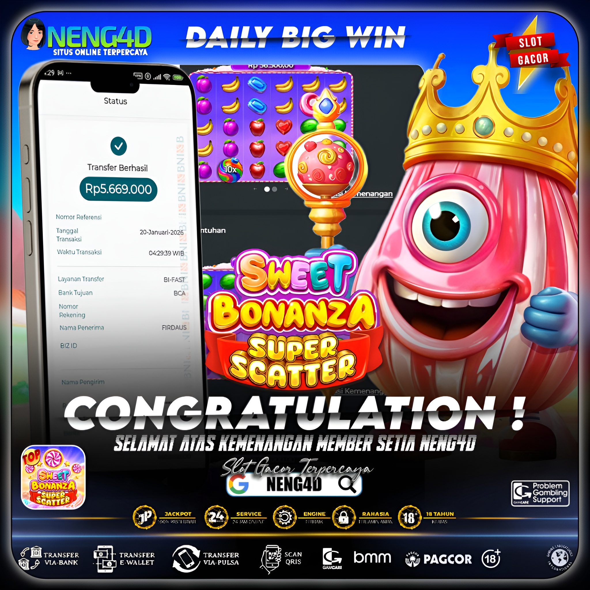 MENANG 5JT MAIN DI SWEET BONANZA SUPER SCATTER  PRAGMATIC PLAY