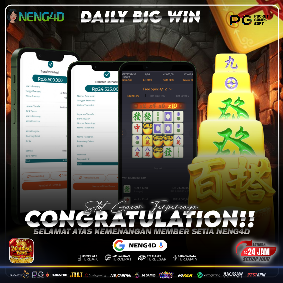 Kemenangan tanpa batas raih 50 JUTA+ di Mahjong Ways Provider PG Soft