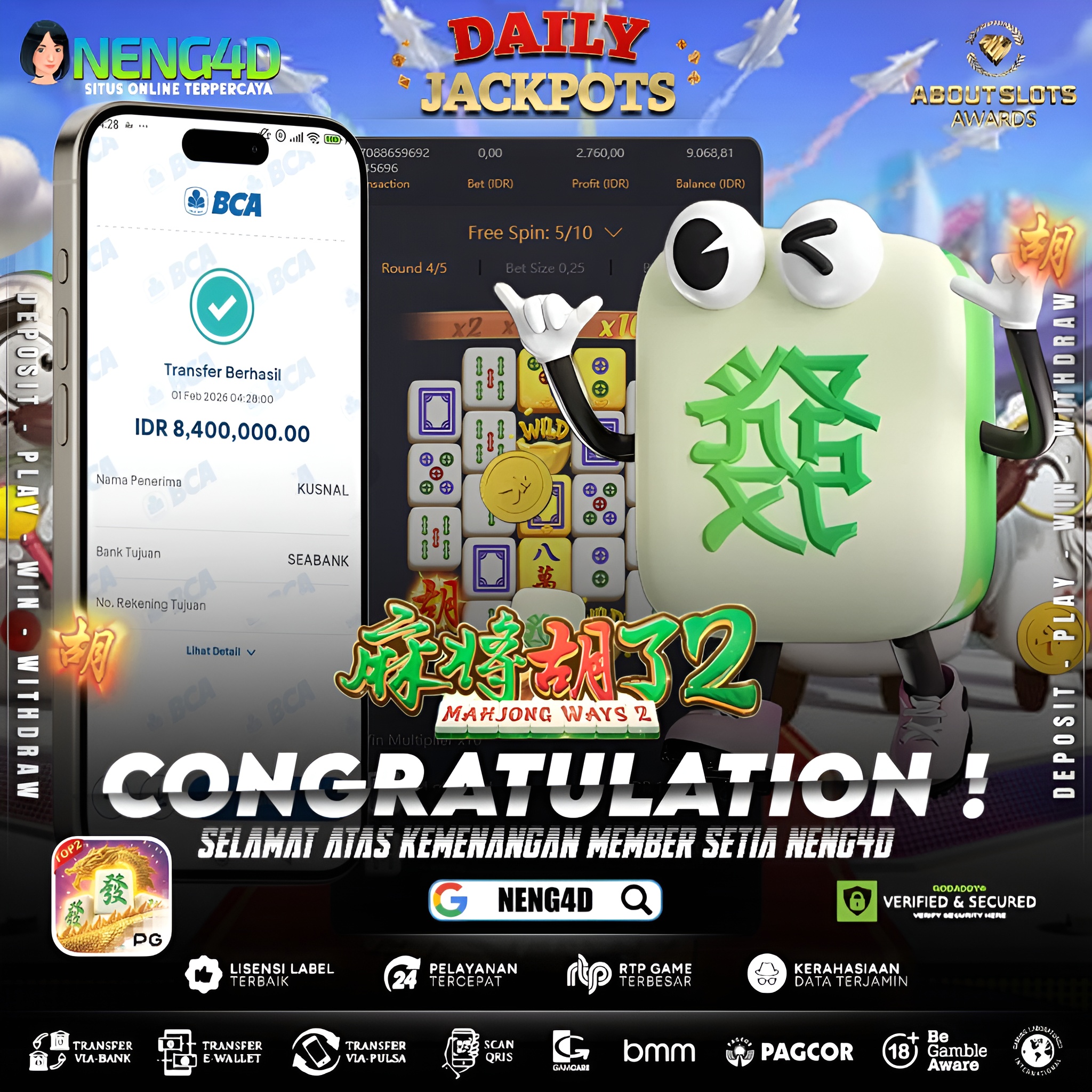 MENANG 8JT MAIN DI MAHJONG WAYS 2 PG SOFT