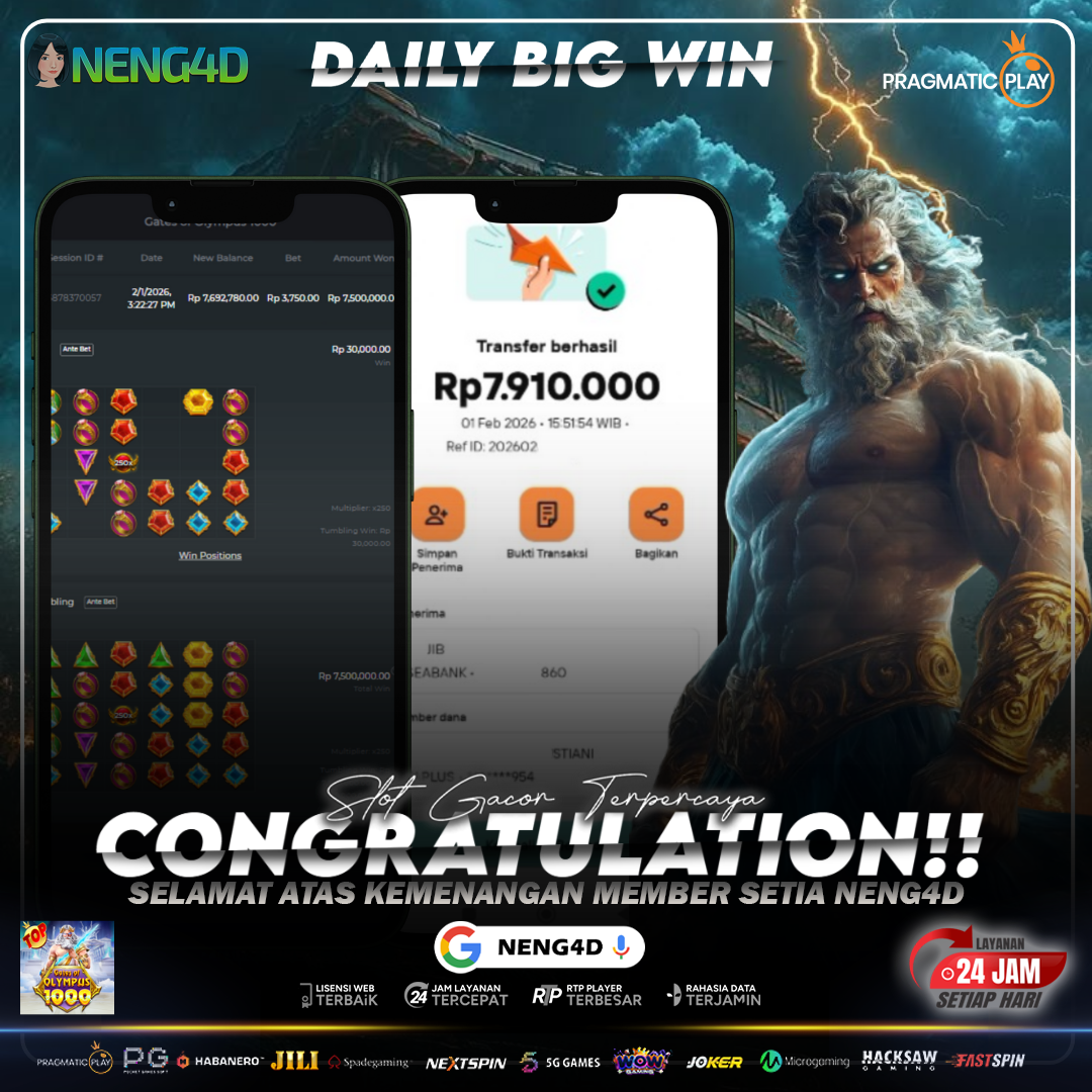 JACKPOT 7,9 JT KURANG DARI 1 MENIT DI GATES OF OLYMPUS 1000 PRAGMATIC PLAY