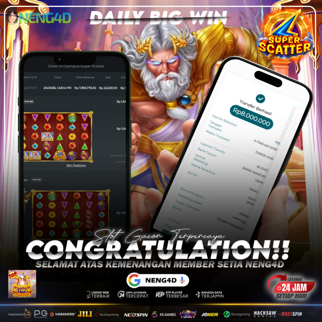 MENANG 8JT MAIN DI GATES OF OLYMPUS SUPER SCATTER PRAGMATIC PLAY