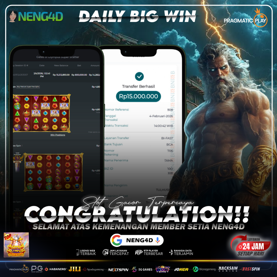 Kemenangan Solid 15 Juta di Gates Of Olympus Super Scatter Provider Pragmatic Play