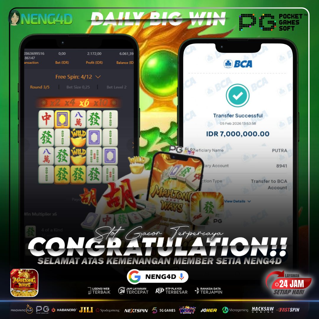 CUAN 7 JUTA BARENG NENG4D DI MAHJONG WAYS