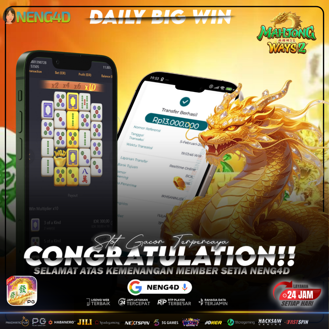 KEMENANGAN MEMBER NENG4D DI MAHJONG WAYS 2 PG SOFT