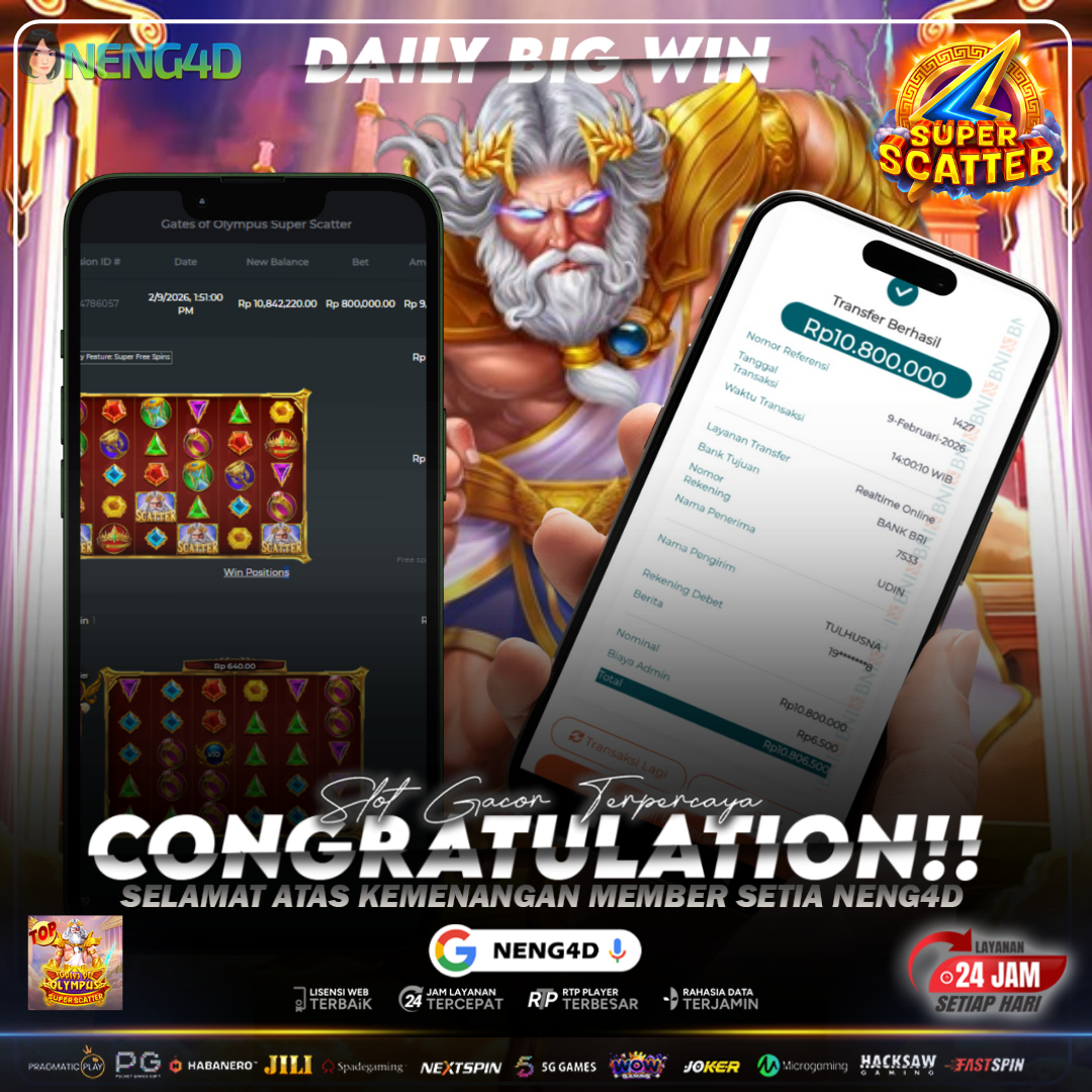 MENANG 10JT MAIN DI GATES OF OLYMPUS SUPER SCATTER PRAGMATIC PLAY
