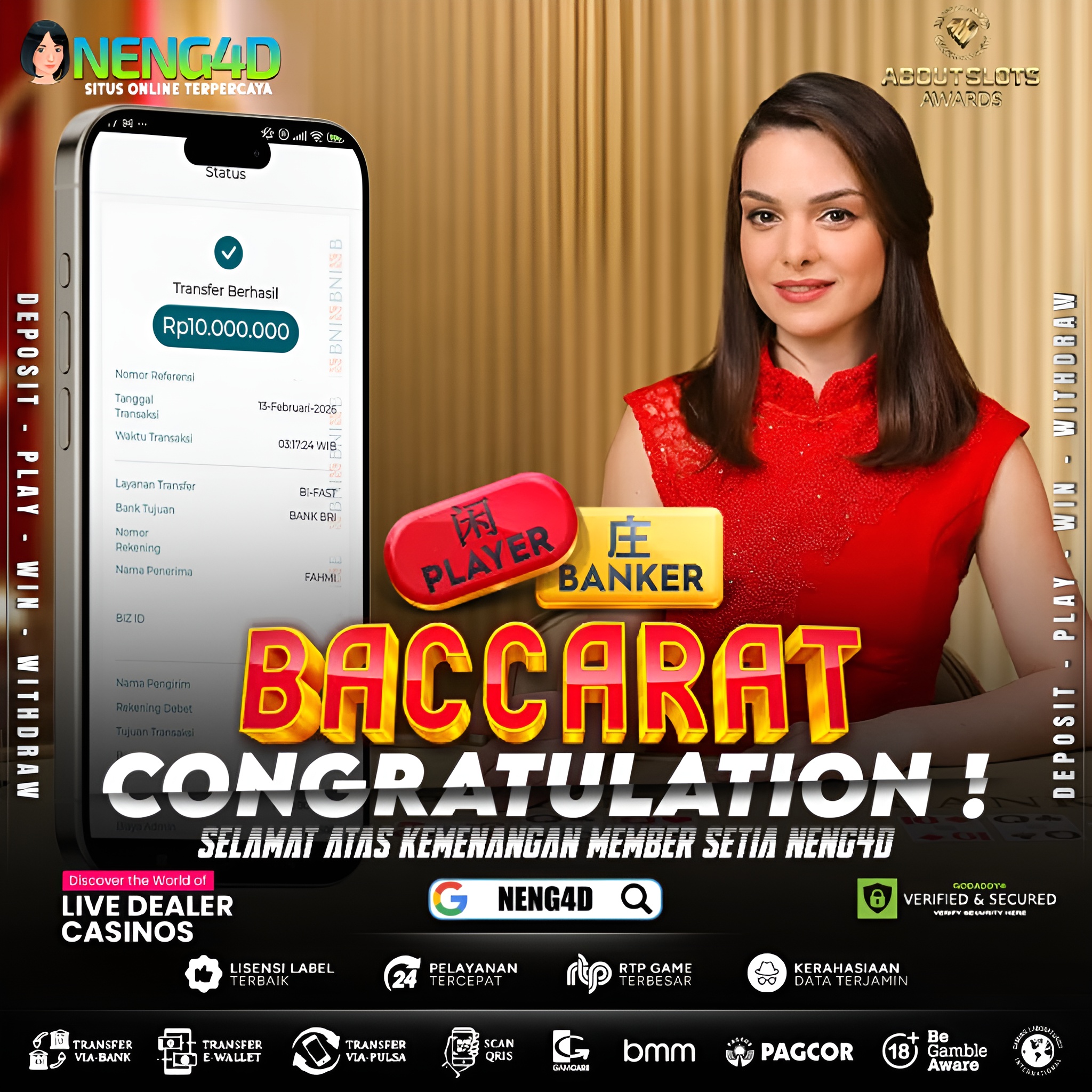 MENANG 10JT MAIN DI LIVE GAMES BACCARAT PRAGMATIC PLAY