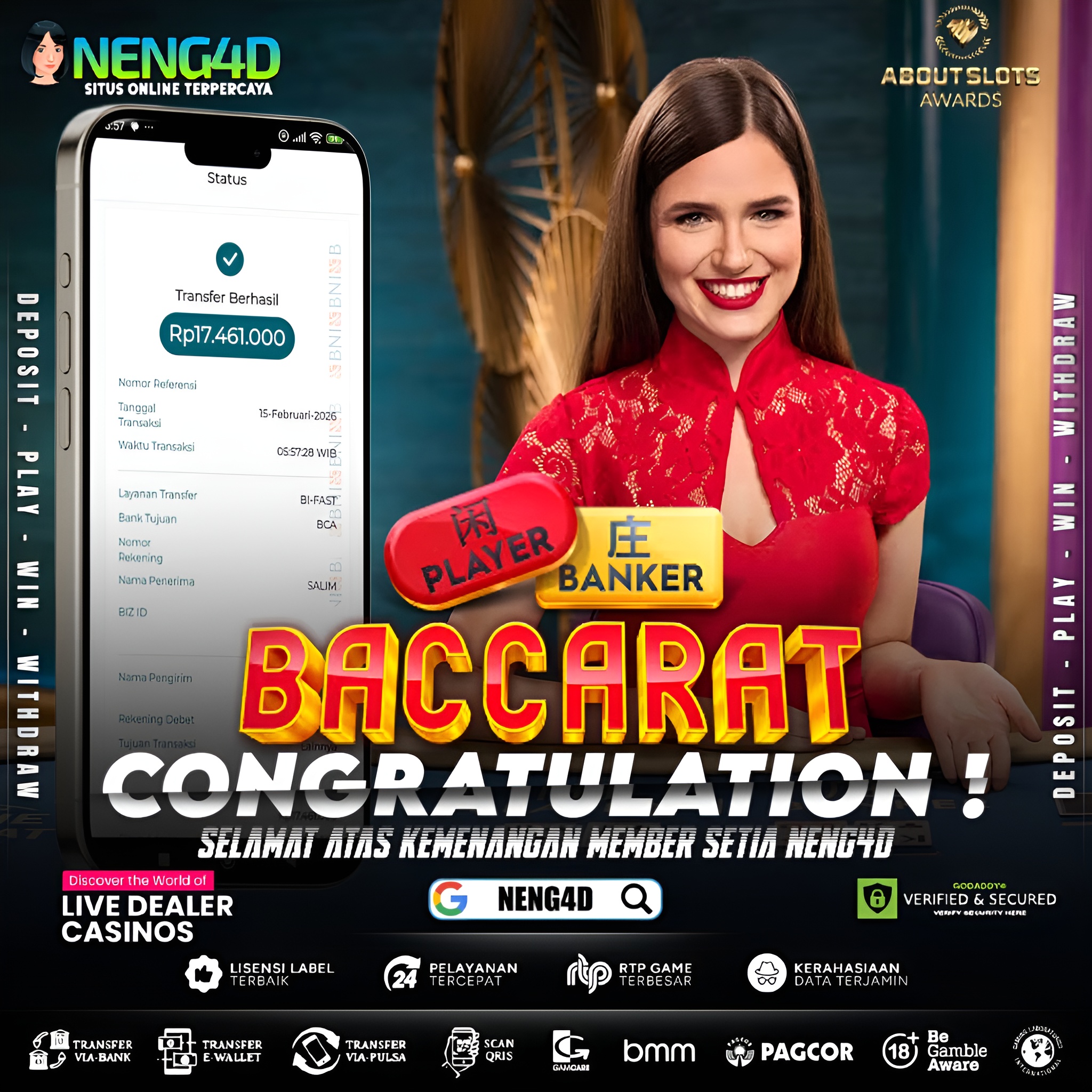 MENANG 17JT MAIN DI LIVE GAMES BACCARAT PRAGMATIC PLAY