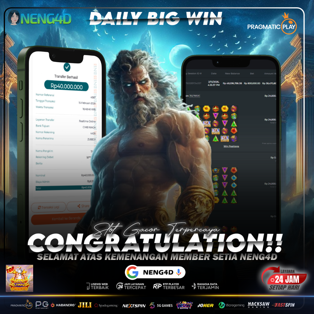 Petir Zeus Mengguncang! 40 Juta Tercipta di NENG4D