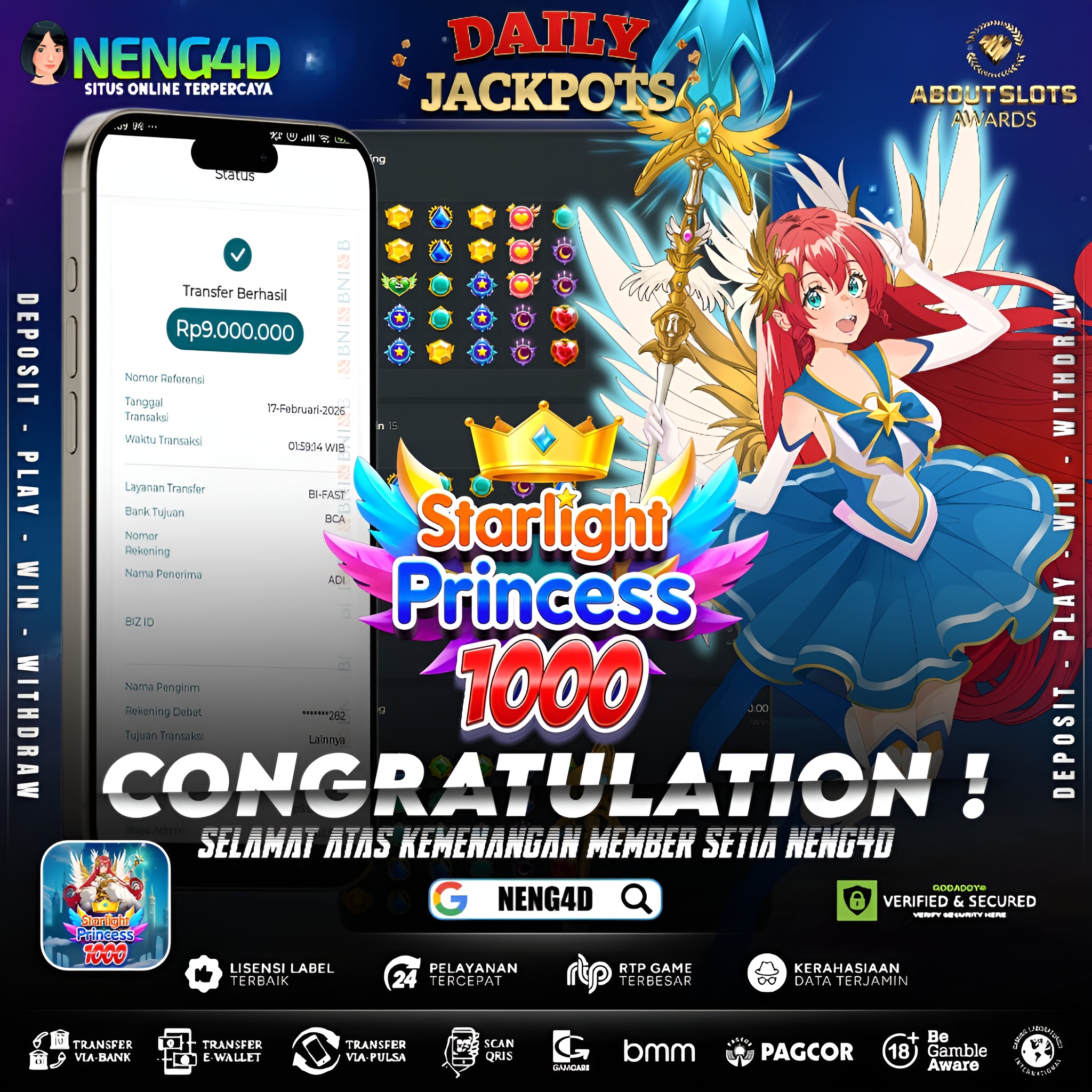 MENANG 9JT MAIN DI STARLIGHT PRINCESS 1000 PRAGMATIC PLAY