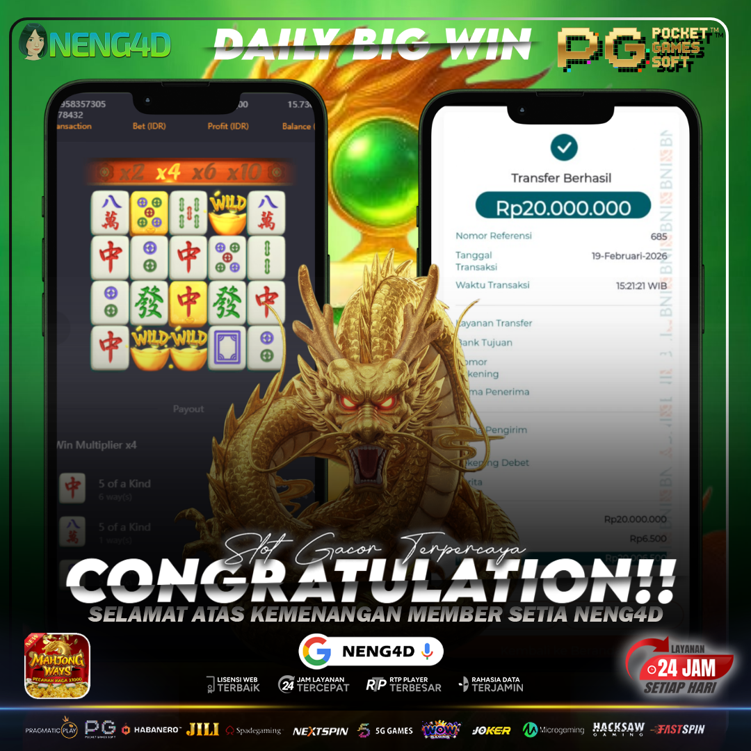Momen Emas Mahjong Ways, 20 Juta Cair di NENG4D