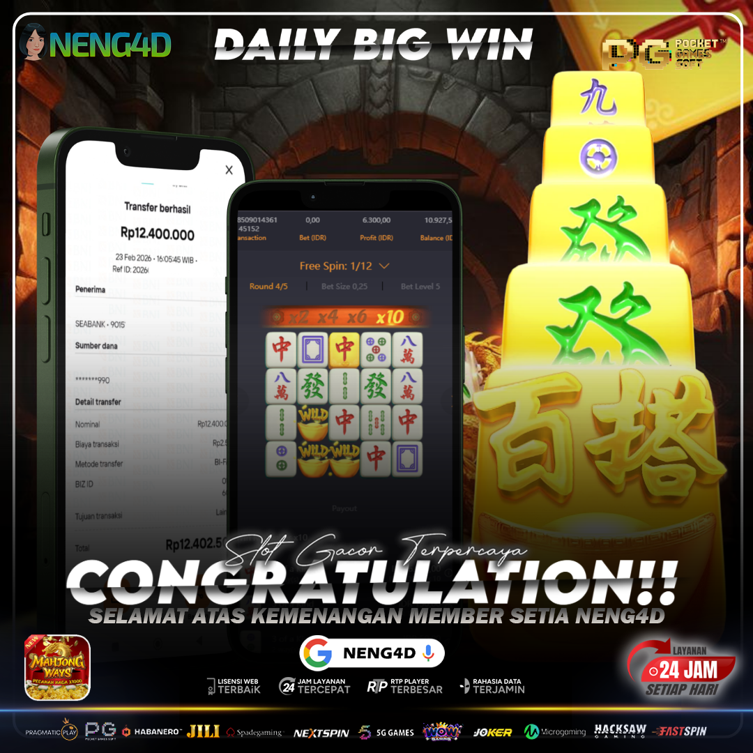Momen Emas Mahjong Ways, 12 Juta Cair di NENG4D