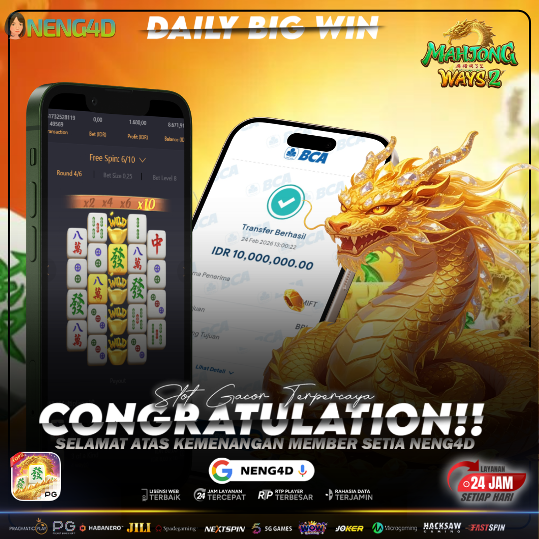 KEMENANGAN 10 JUTA MEMBER NENG4D DI MAHJONG WAYS 2 PG SOFT