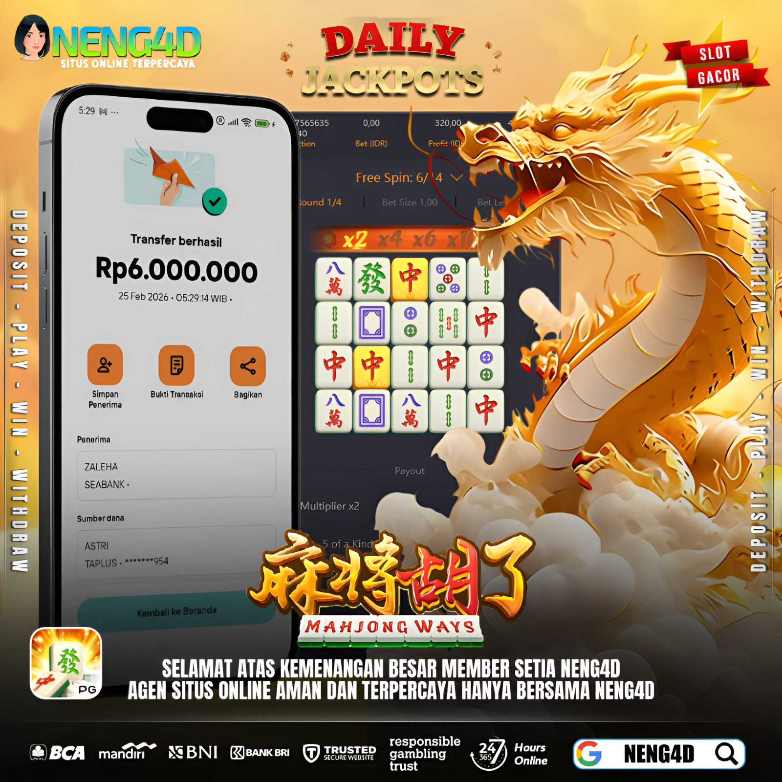 MENANG BESAR DI MAHJONG WAYS NENG4D