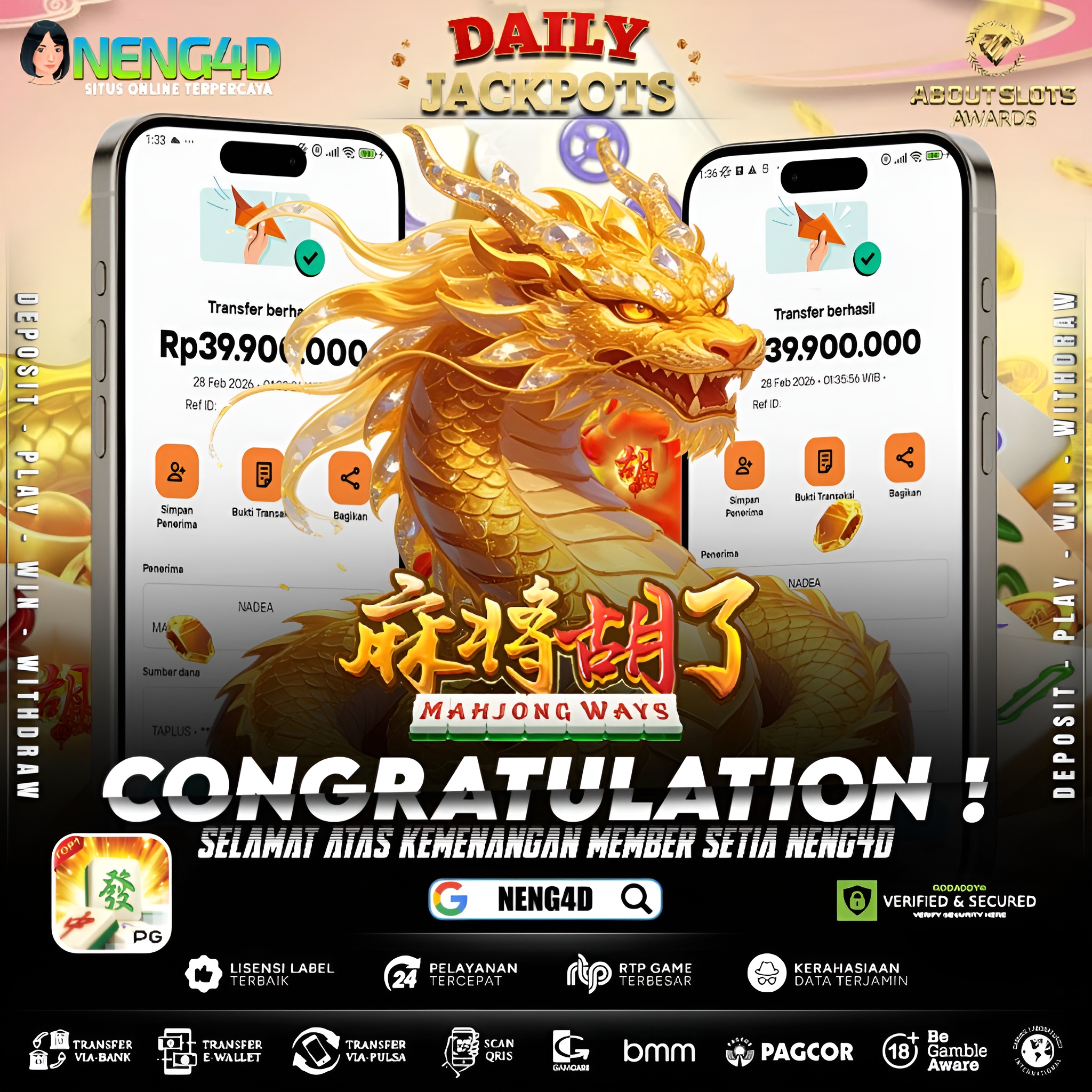 MENANG 97JT MAIN DI MAHJONG WAYS PG SOFT