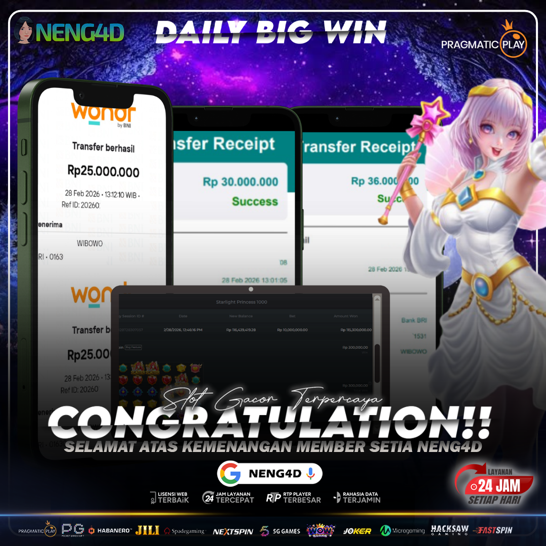 AMARAH X100 BERIKAN 116 JUTA PADA MEMBER NENG4D