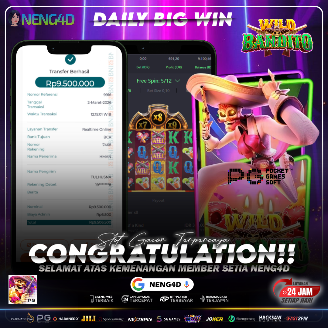 Wild Bandito Gaspol! 9 Juta Diamankan Bersama NENG4D