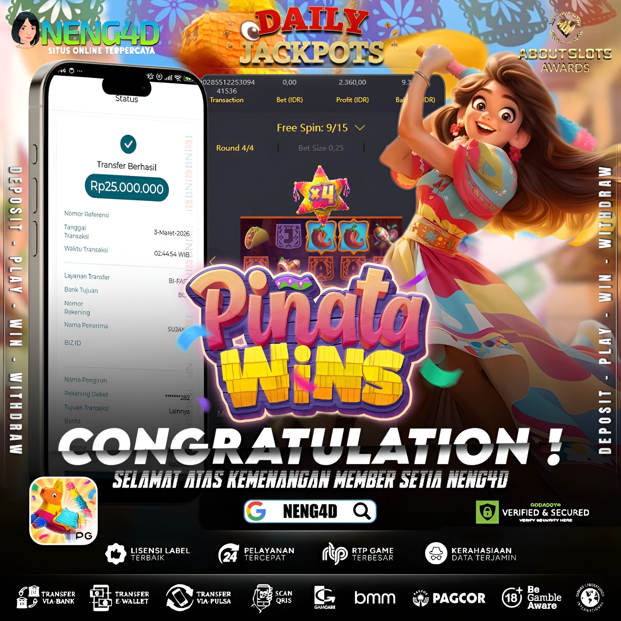 MENANG 25JT MAIN DI PINATA WINS PG SOFT