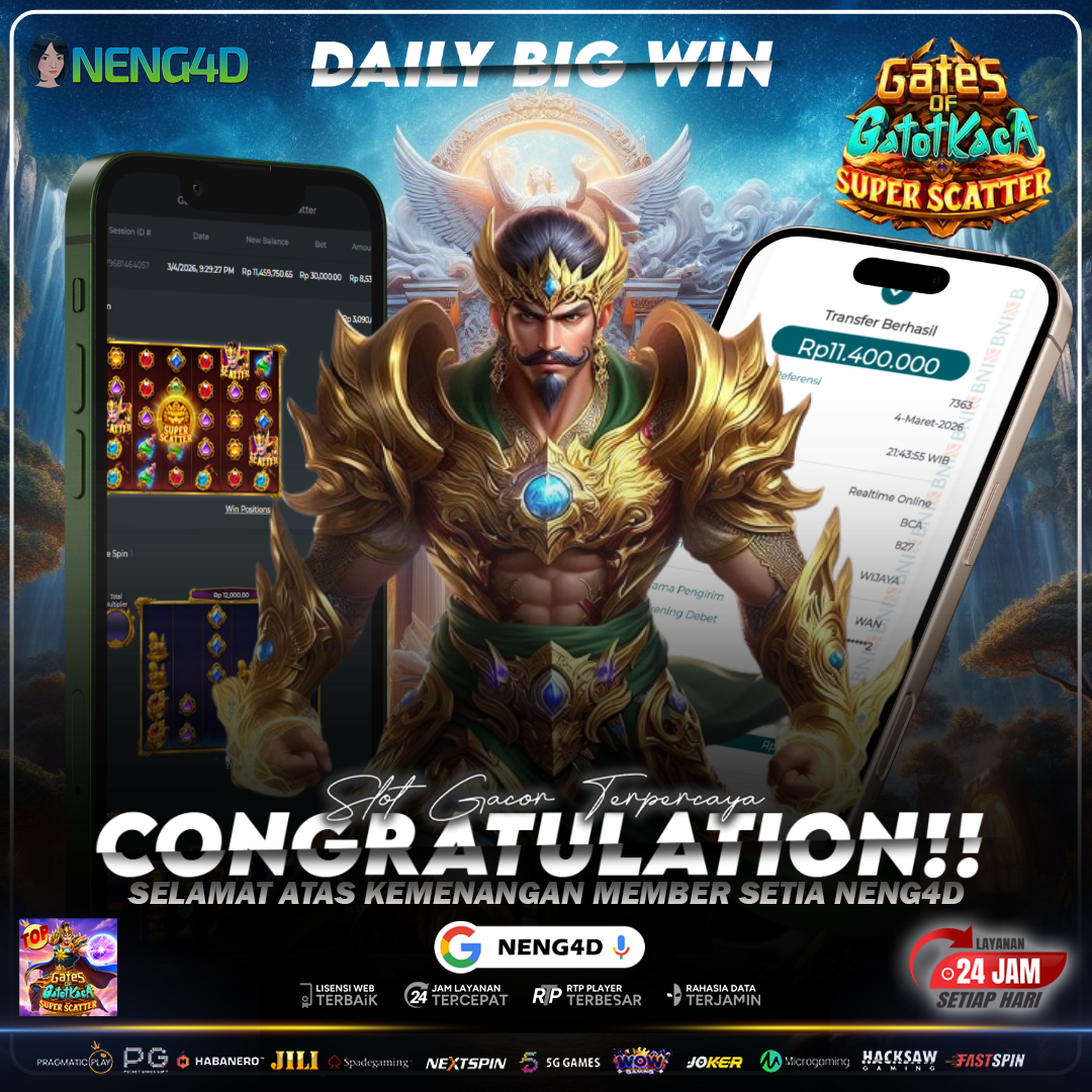 KEKUATAN SUPER SCATTER! GATES OF GATOT KACA TEMBUS 11 JUTA DI NENG4D