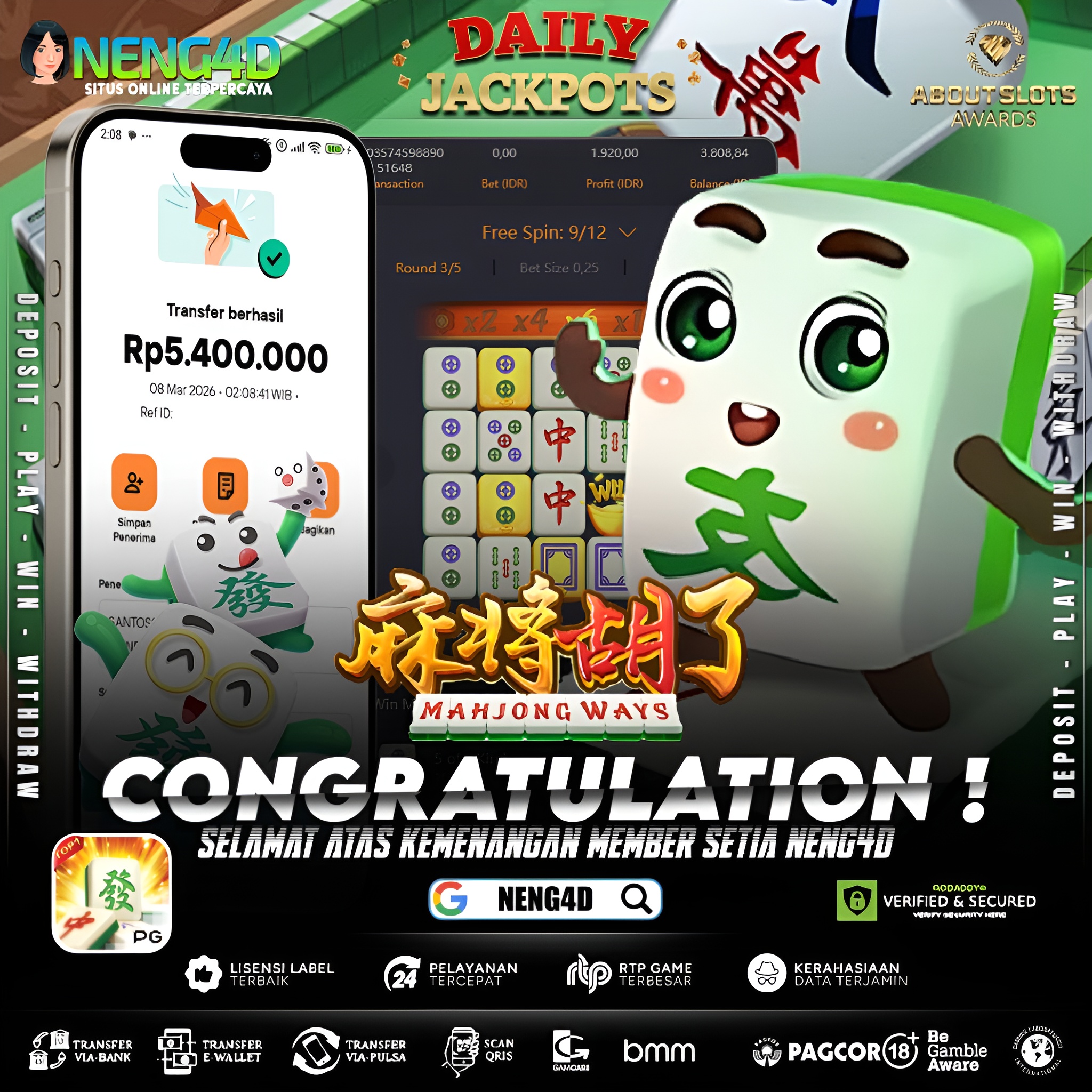 MENANG 5JT MAIN DI MAHJONG WAYS PG SOFT