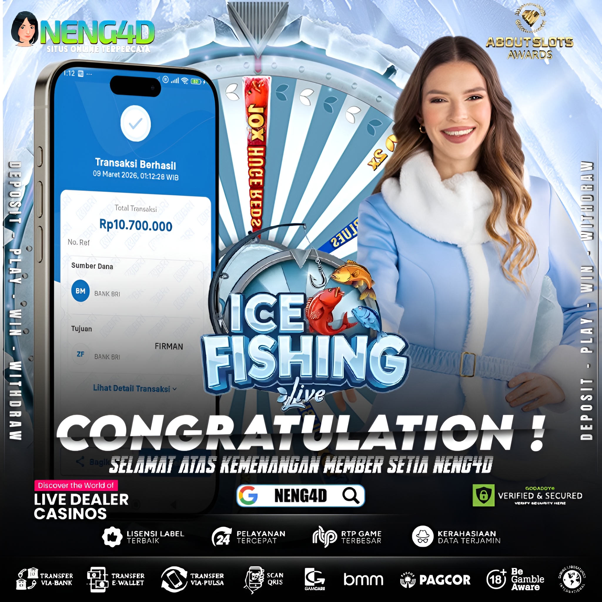 MENANG 10JT MAIN DI LIVE GAMES ICE FISHING EVOLUTION