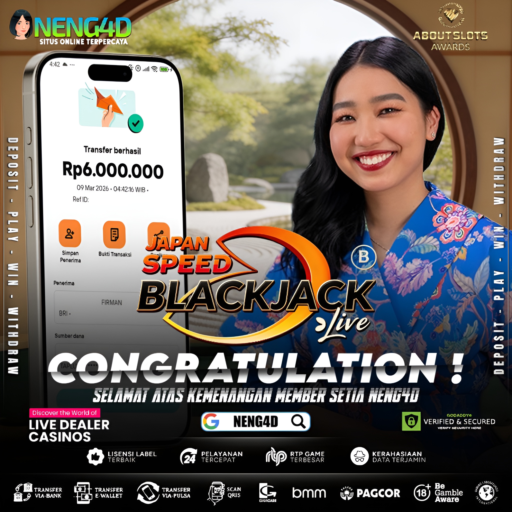 MENANG 6JT MAIN DI LIVE GAMES JAPANESE SPEED BLACKJACK EVOLUTION