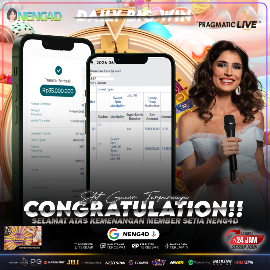 MENANG 35JT MAIN DI LIVE GAMES SWEET BONANZA CANDYLAND PRAGMATIC PLAY