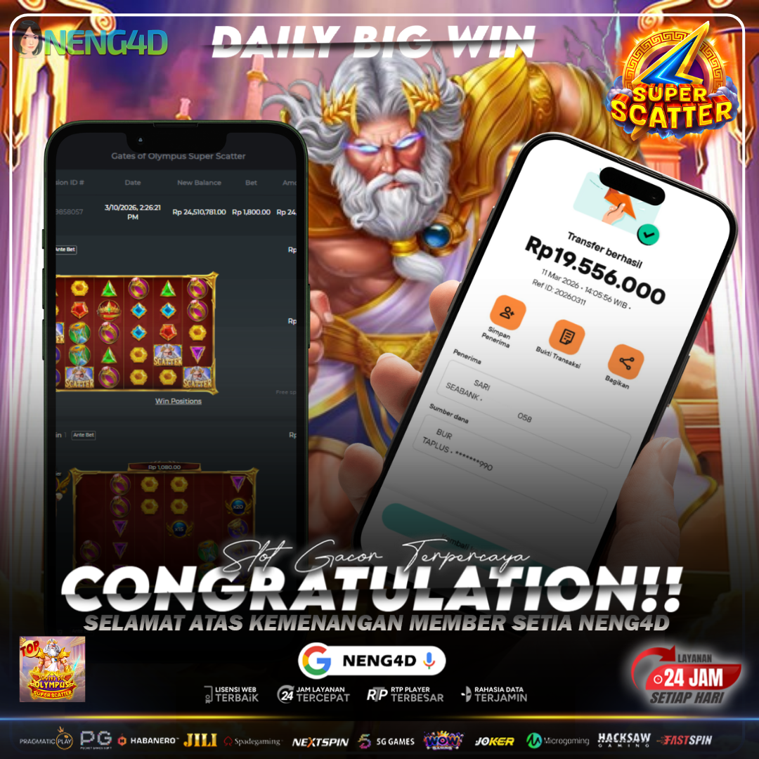 MENANG 20 T MAIN DI GATES OF OLYMPUS SUPER SCATTER PRAGMATIC PLAY