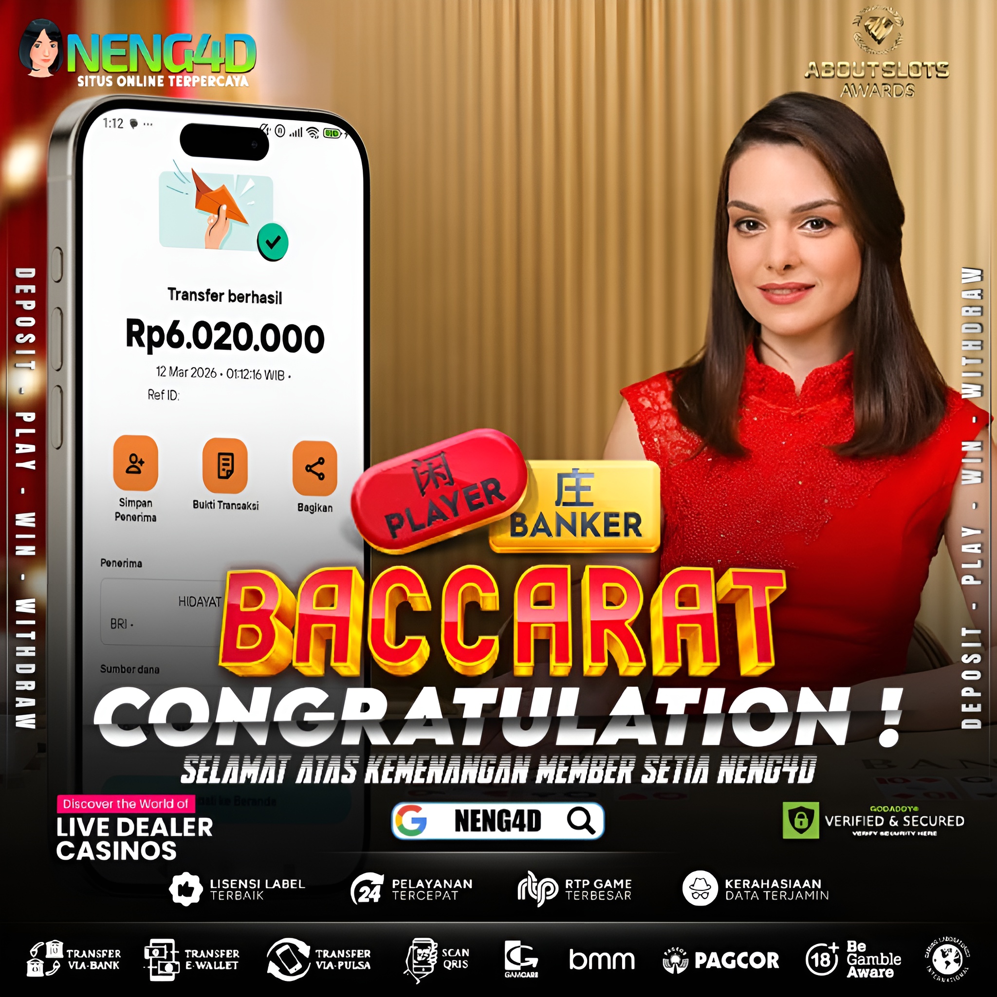 MENANG 6JT MAIN DI LIVE GAMES BACCARAT PRAGMATIC PLAY
